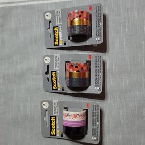 (3) New Packages of Scotch Expressions Decorative Washi Tape
